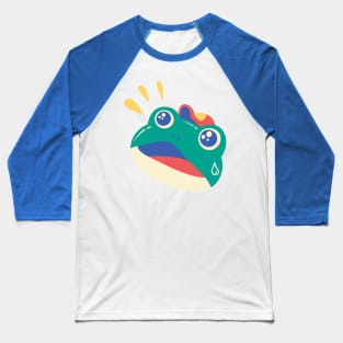 Slipping Toad Head Baseball T-Shirt